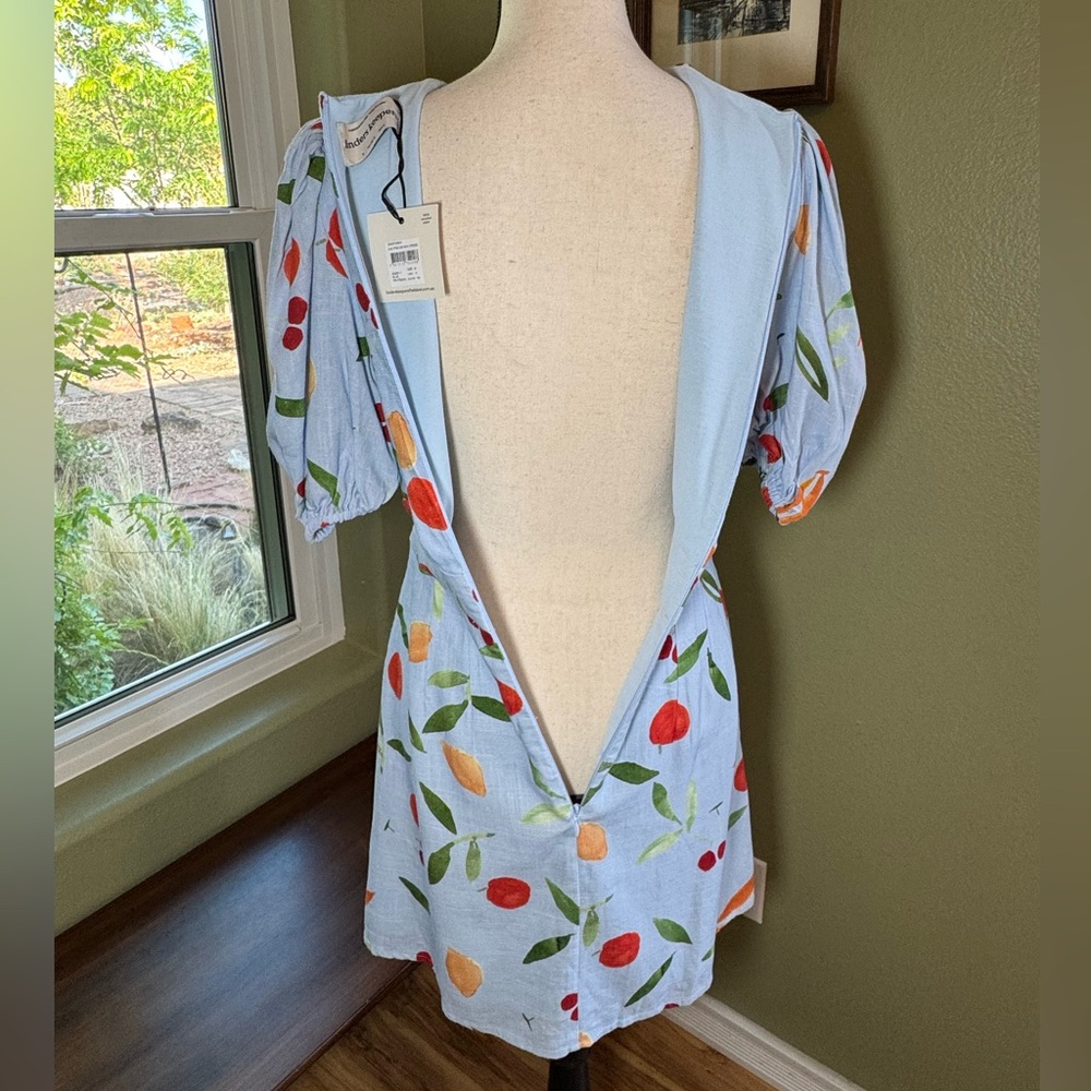 Finders Keepers Fruit Print V-Neck Mini Dress - Picture 6 of 13